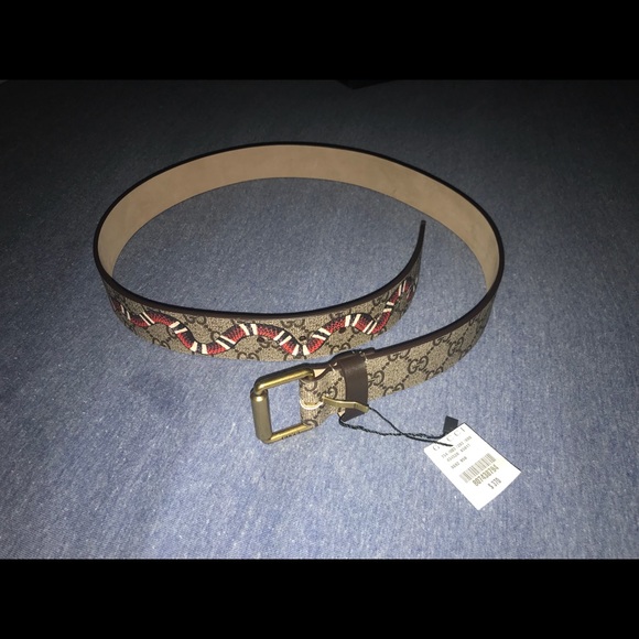 snake print gucci belt